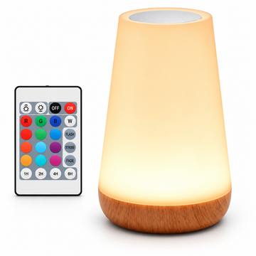 Luminária de Mesa RGB Recarregável com controle remoto